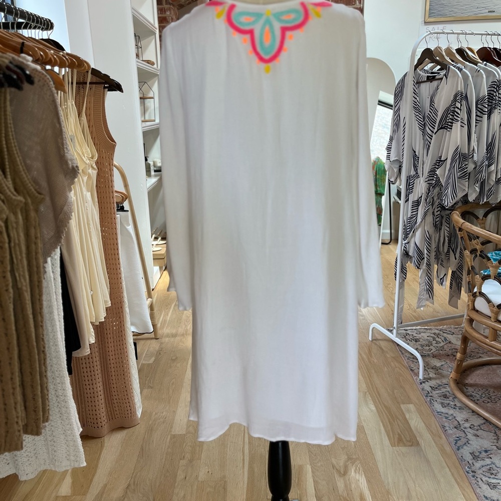 Lilly Pulitzer 🦩 Ellie Tunic Dress, Resort White, Large 🏝️ GUC - Picture 4 of 10